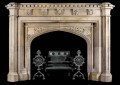 HAND CARVED TUDOR GOTHIC MANTLE - MODEL MFP174