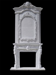 FRENCH BAROQUE MARBLE FIRE SURROUND – MODEL MFP169 1