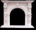 WHITE MARBLE FIREPLACE - MODEL MFP112
