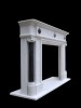 PALATIAL RENAISSANCE WHITE MARBLE MANTLE - MODEL MFP182