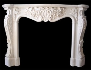 LOUIS XV FRENCH CARRARA FIREPLACE – MODEL MFP184 1