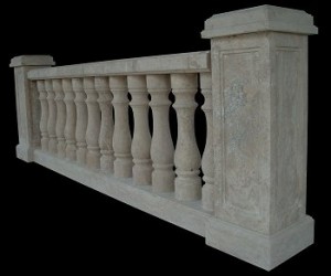 TRAVERTINE MARBLE BALUSTRADE – MODEL BL104 1