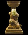 TWO-TONE MARBLE HERCULEAN FIQURE PLANTER - MODEL MP101