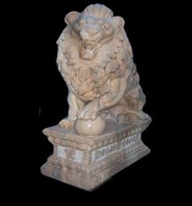 MARBLE ENTRANCE LIONS – MODEL MS110 1